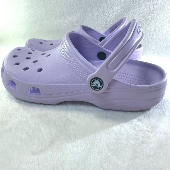 Classic Lavender Crocs Unisex Clogs Women's Sz9/Men's 7 - Picture 2 of 7